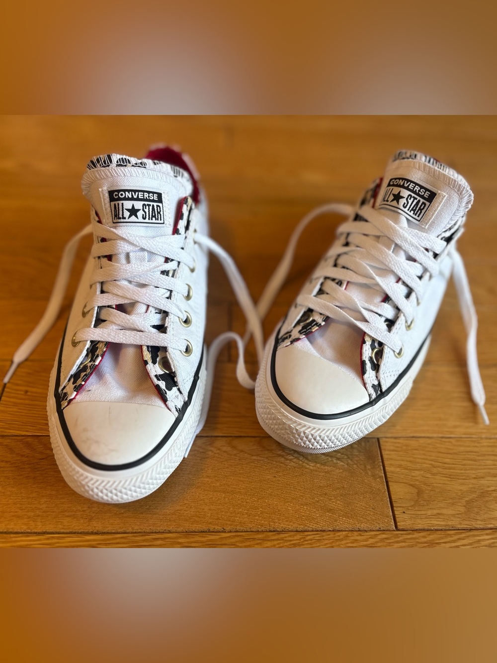 Women’s White Converse All Star Chuck Taylor Double Upper
